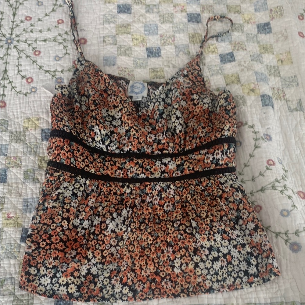 Storia Floral Peplum Top